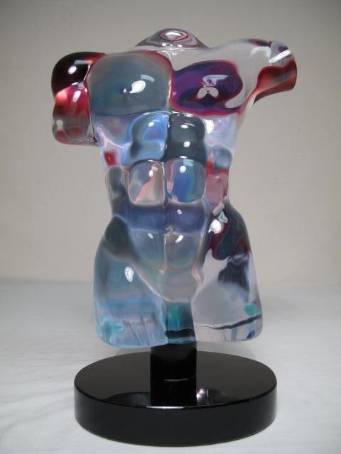 Dino Rosin art glass sculpture of a