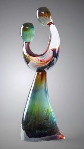 DINO ROSIN SIGNED ART GLASS ''