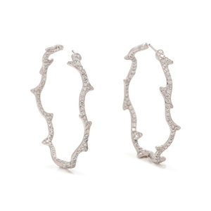 DIOR, DIAMOND 'BOIS DE ROSE' HOOP