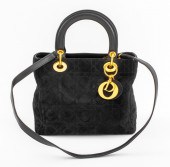 DIOR LADY DIOR QUILTED BLACK S