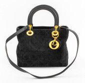 DIOR LADY DIOR QUILTED BLACK S