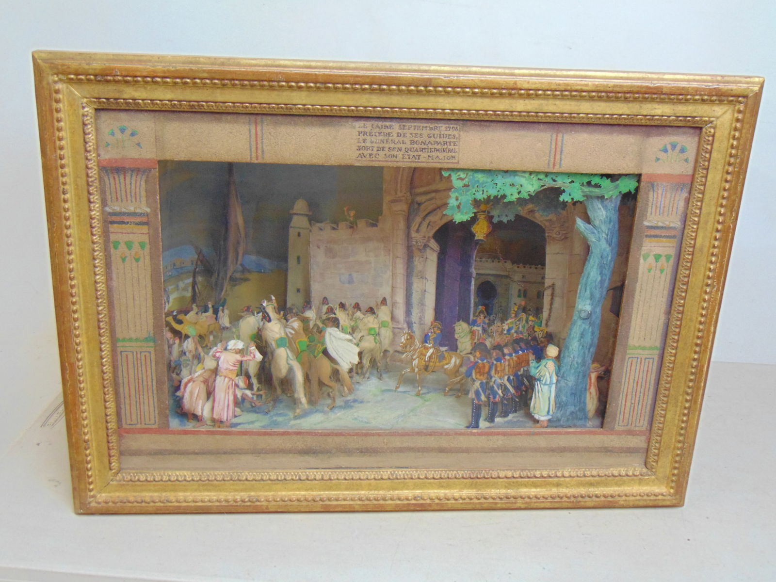 DIORAMA, NAPOLEON ENTERING CAIRO IN