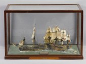 DIORAMA OF HMS VICTORY BREAKIN