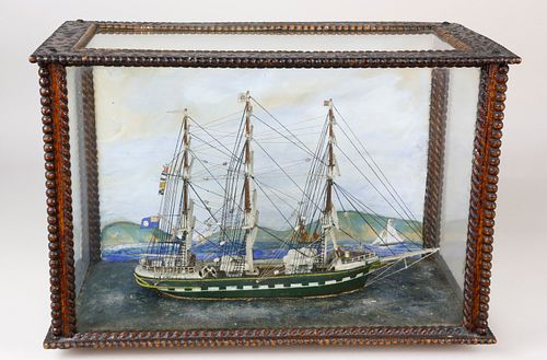DIORAMA OF THE CLIPPER SHIP