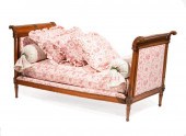 DIRECTOIRE CARVED WALNUT LIT D