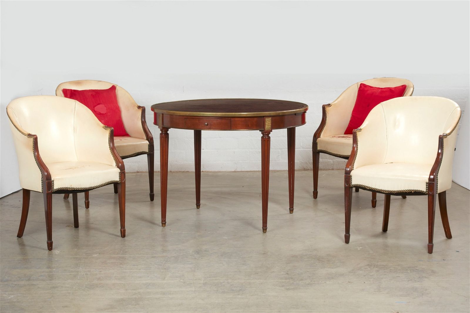 DIRECTOIRE STYLE BOUILLOTTE TABLE &