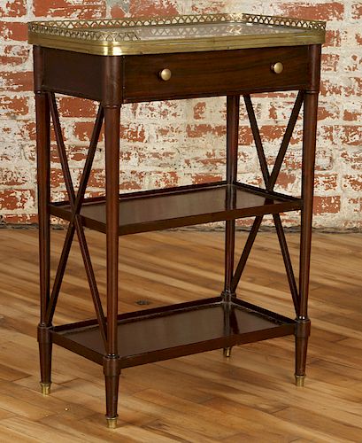 DIRECTOIRE STYLE MARBLE TOP STAND