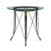 DIRECTOIRE STYLE METAL AND GLA