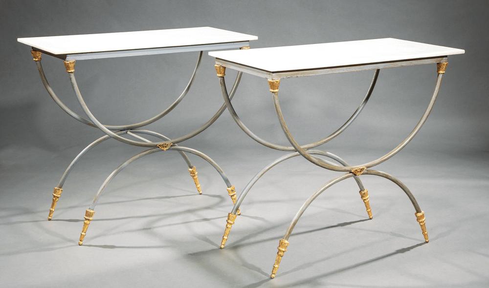 DIRECTOIRE-STYLE PATINATED METAL