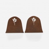 Dirk van Erp. Bookends, pair.
