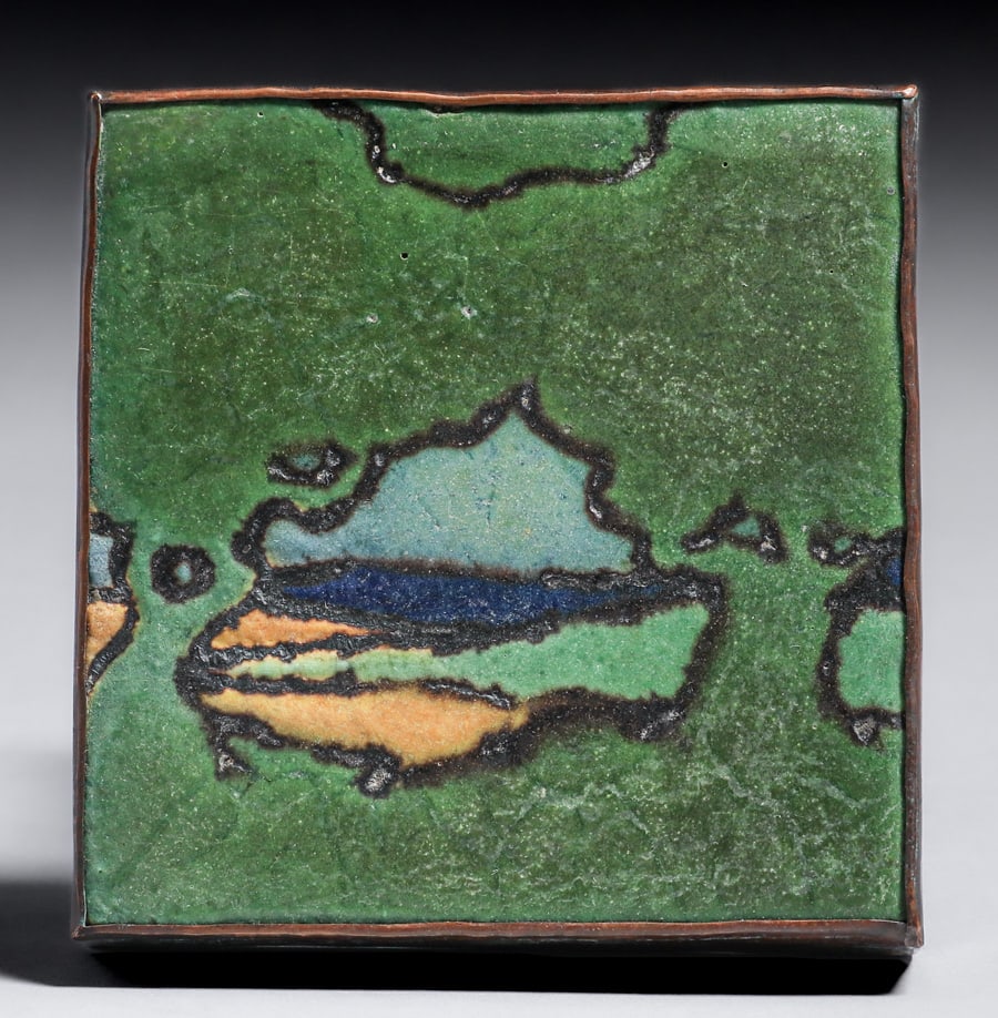 DIRK VAN ERP HAMMERED COPPER FRAMED