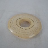 DISC-FORM POLISHED BONE BANGLE