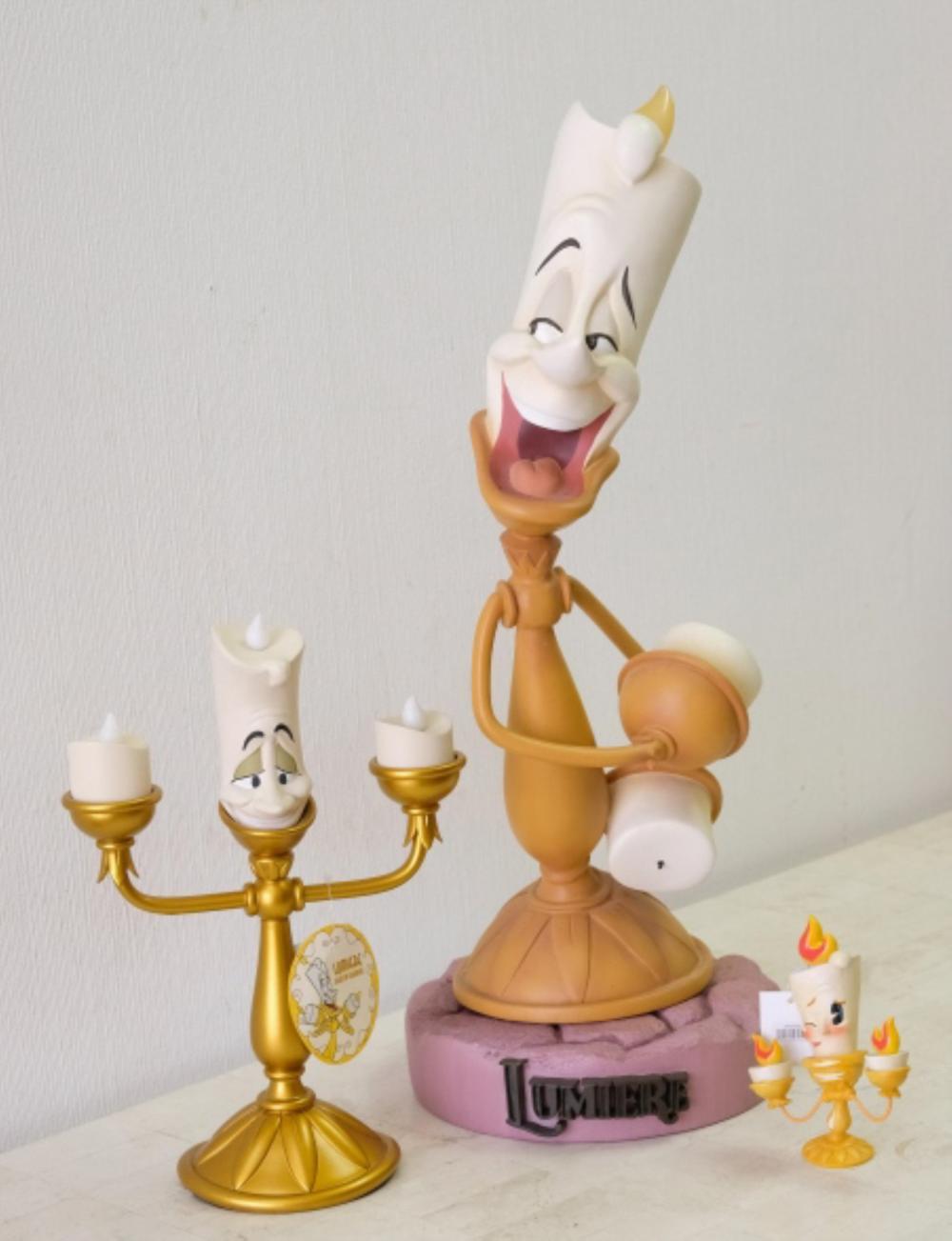 DISNEY BIG FIG, "LUMIERE" W/LIGHT