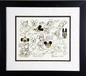 Disney Framed Mickey Pins and