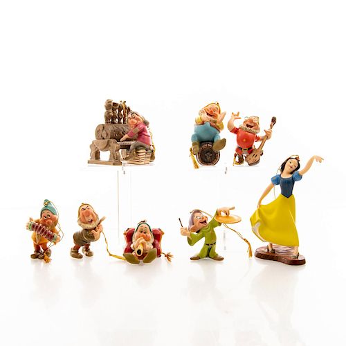 DISNEY ORNAMENT SET, SNOW WHITE AND