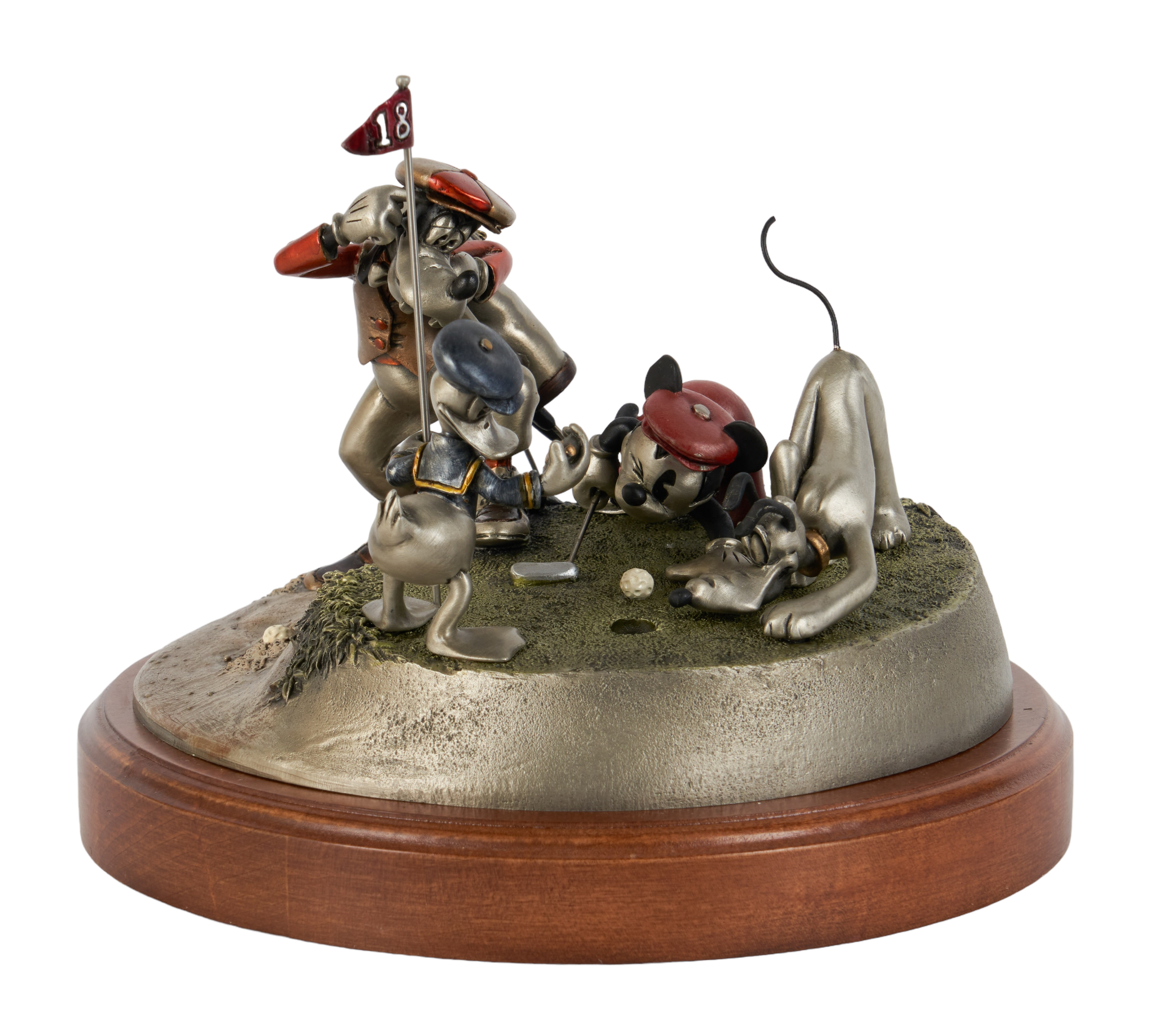 Disney pewter golf figurine,
