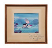 DISNEY PRODUCTION CEL SIGNED B