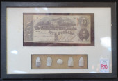 DISPLAY BOX WITH CONFEDERATE $