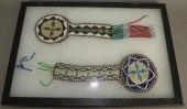 DISPLAY OF BEADWORK ON LEATHER