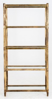 DISTRESSED BRASS AND GLASS ETA