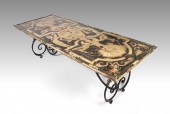 DISTRESSED FINISH DINING TABLE
