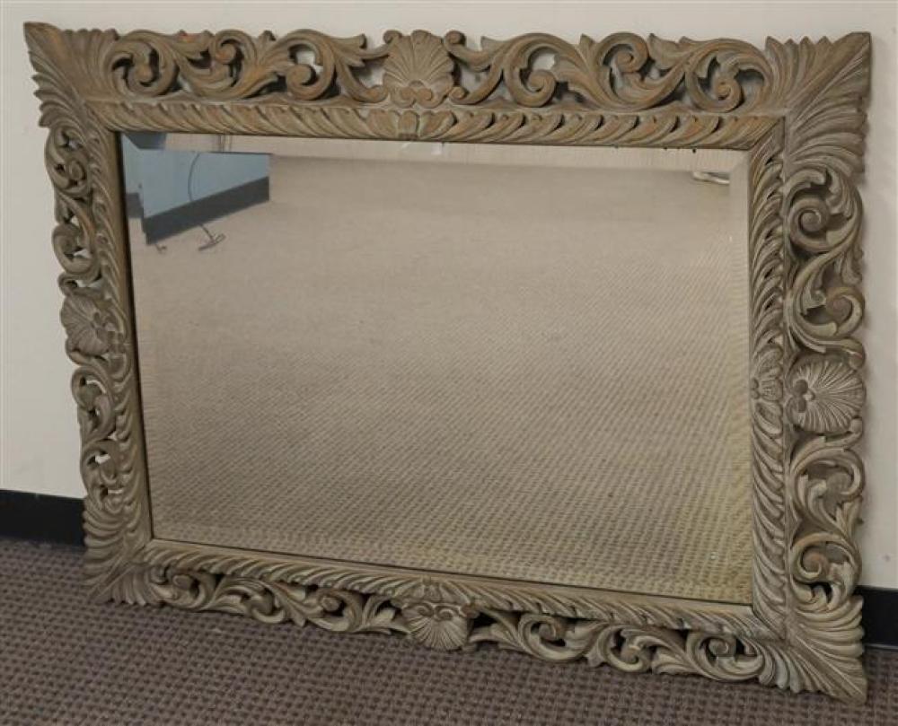 DISTRESSED PAINTED CARVED FRUITWOOD