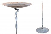 Distressed painted metal stake