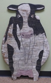 DISTRESSED PAINTED WOOD SILHOU