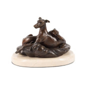D.L. ENGLE, TWO GREYHOUNDS, BR