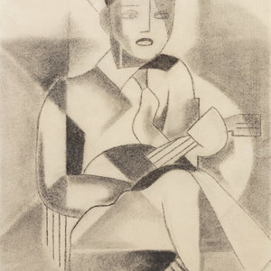 Dnatz 20th Century Portrait of a
