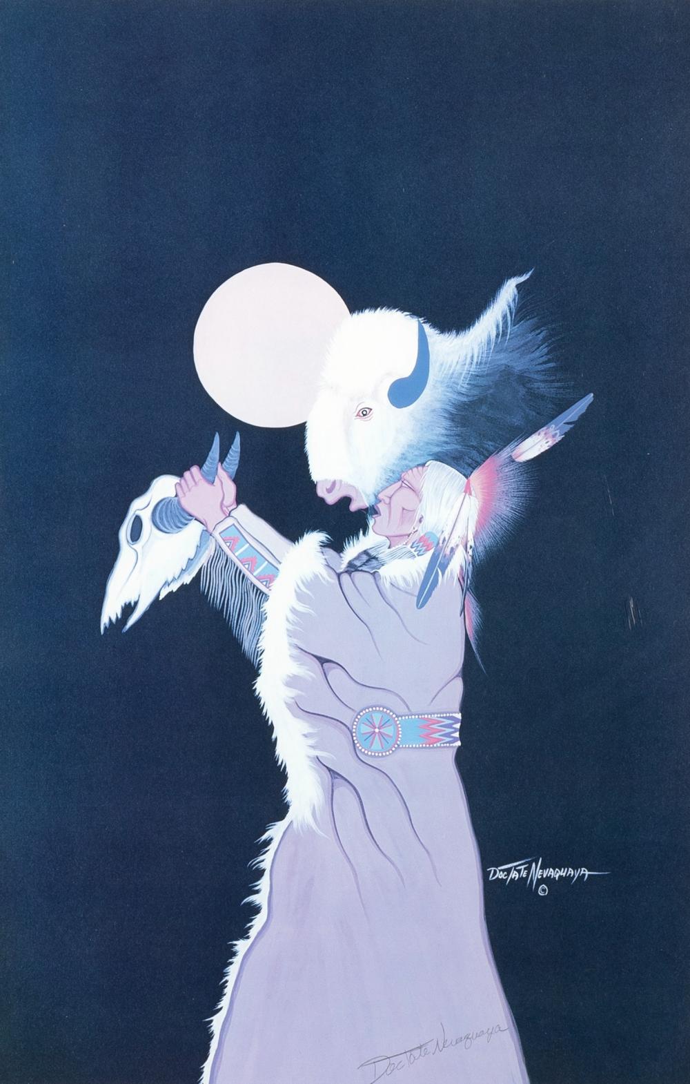 DOC TATE NEVAQUAYA, UNTITLED (WHITE