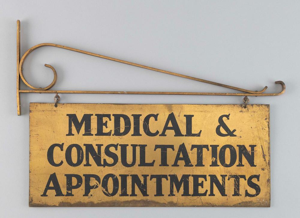 DOCTOR'S OFFICE HANGING SIGN 20TH