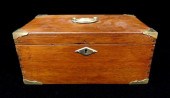 DOCUMENT BOX, 19TH C., WOODEN