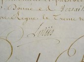 DOCUMENT: LOUIS XV, SIGNED 174