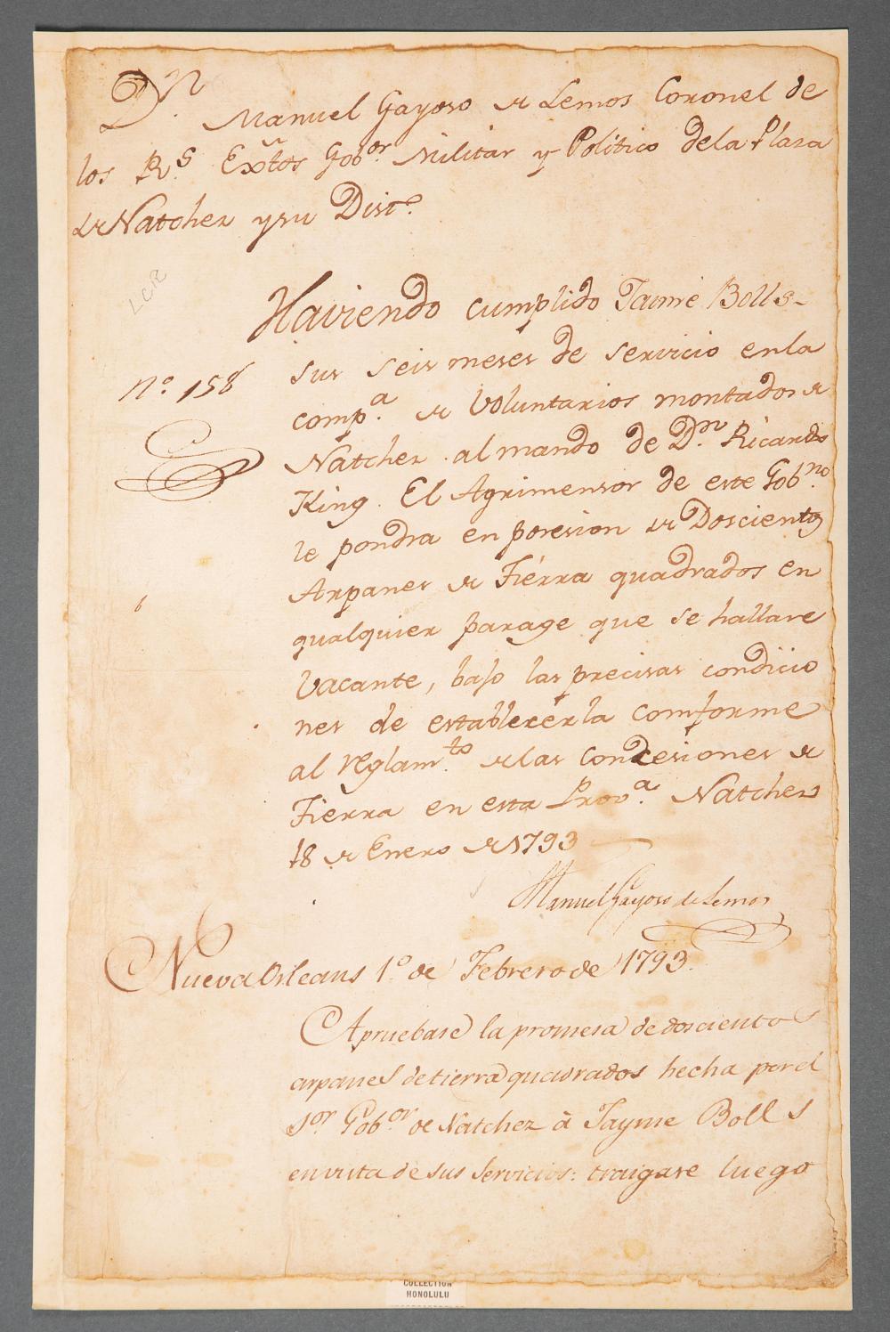 DOCUMENT SIGNED BY FRANCISCO DE