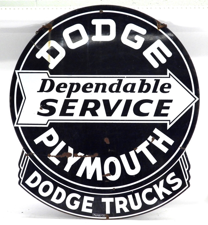 DODGE PLYMOUTH DOUBLE SIDED