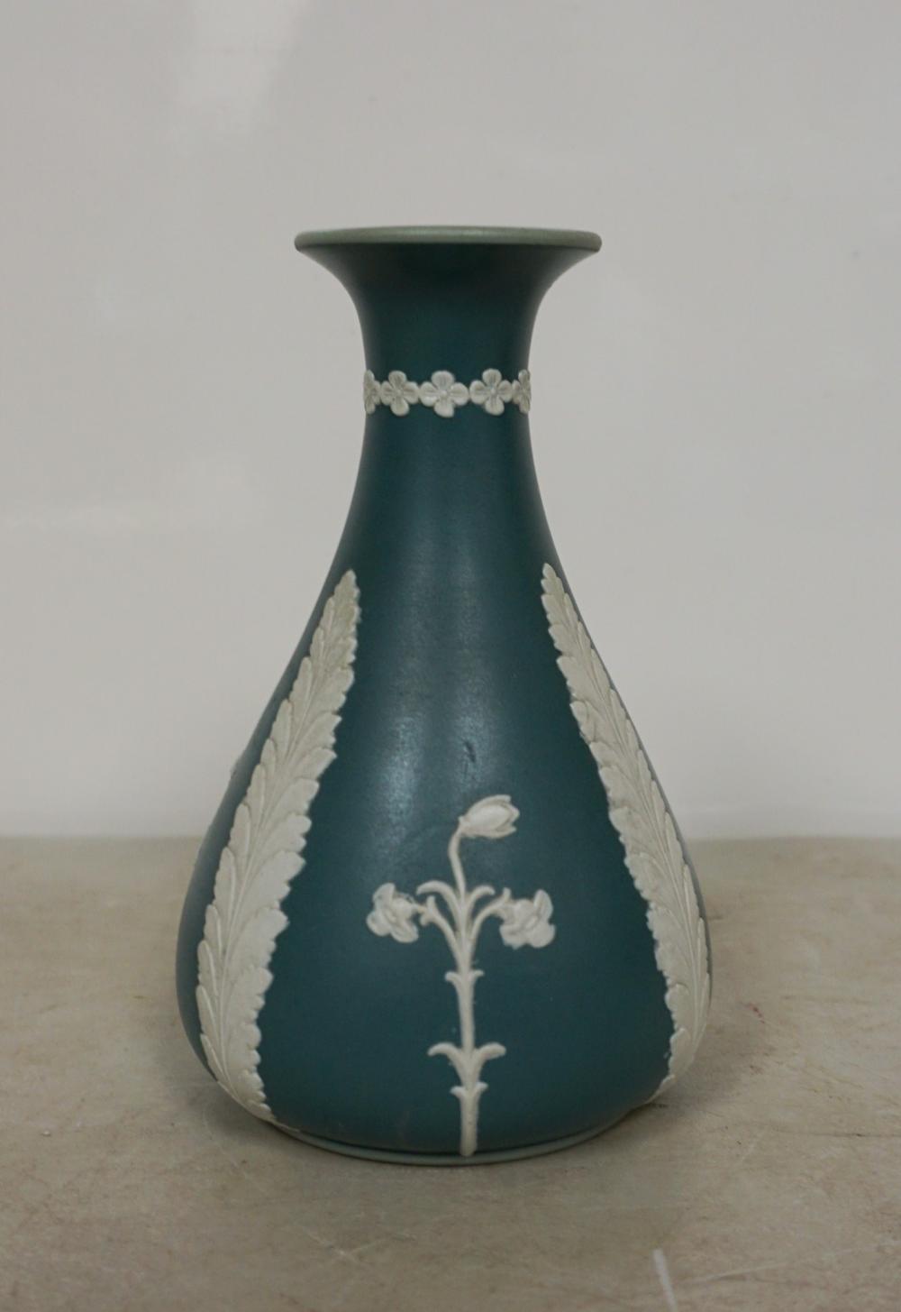 DODSON BROS. JASPERWARE VASE, H: