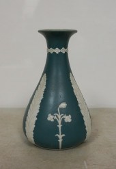 DODSON BROS. JASPERWARE VASE,