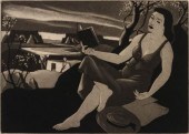 DOEL REED (1884-1985) AQUATINT