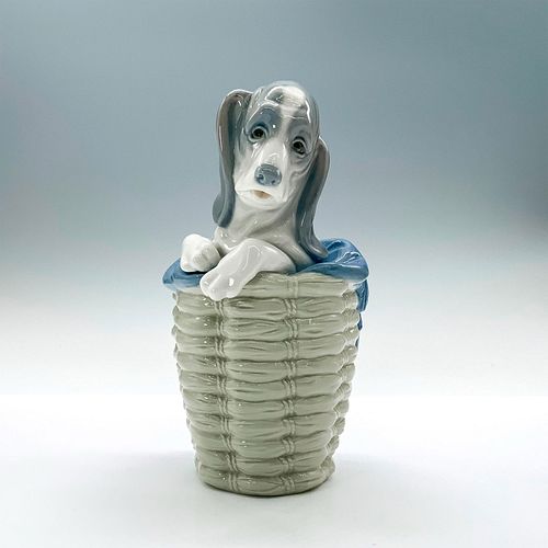 DOG IN BASKET 1001128 - LLADRO