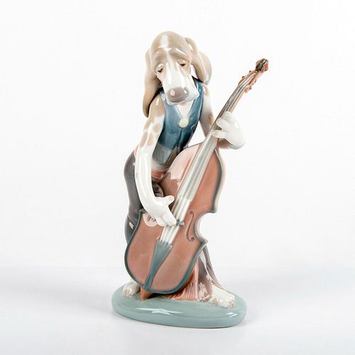 DOG PLAYING BASS FIDDLE 1001154 -