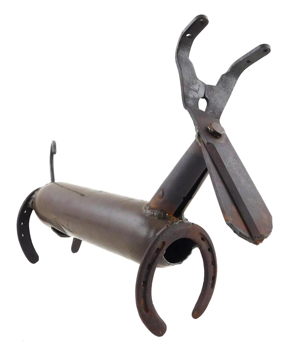 DOG SCULPTURE OF DACHSHUND,