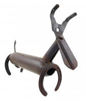 DOG SCULPTURE OF DACHSHUND, CO