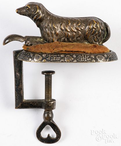 DOG SEWING CLAMPVictorian reclining