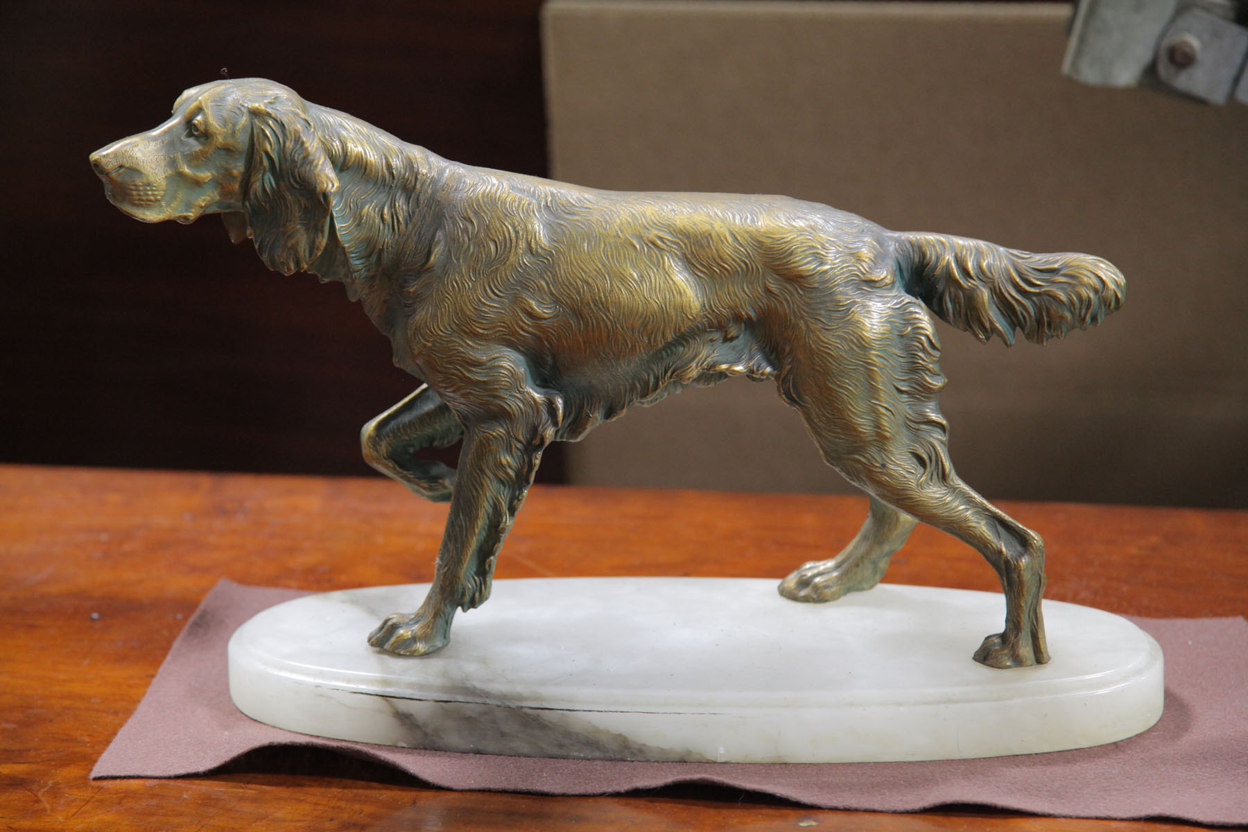 DOG STATUE.  American  20th century