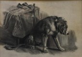 DOG WAITING FOR HIS MASTER, CH