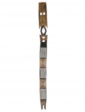 DOGON CARVED MASKwith metal st