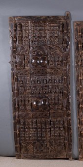 DOGON CARVED WOOD GRANARY DOOR