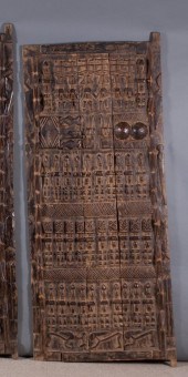 DOGON CARVED WOOD GRANARY DOOR