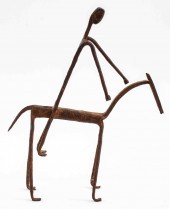 DOGON CAST IRON SCULPTURE OF R